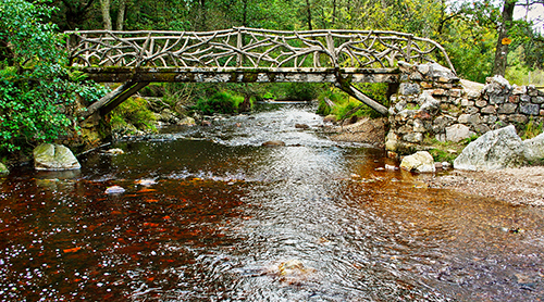 Pont du centenaire über den Hoëgne.